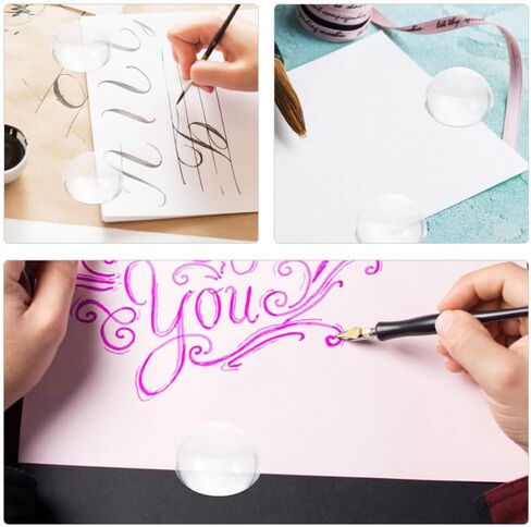 أوزان ورق على شكل قبة مقاس 1.49 بوصة من الزجاج الشفاف لنصف الكرة الأرضية لخياطة اللحف والخط وخياطة النسيج ونمط صنع ملحقات المكتب in Kuwait