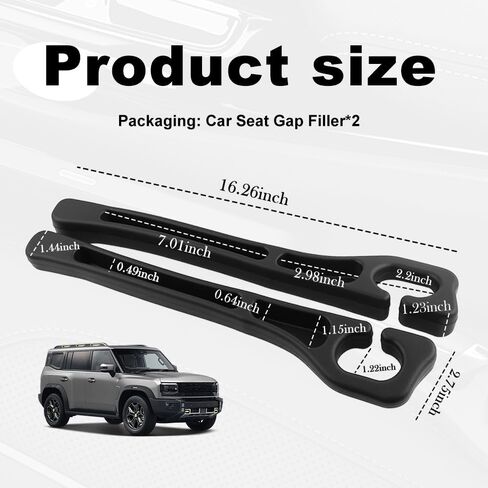 2PCS Car Seat Gap Fillers with Dual Storage Slots,2026 New Car Gap Seat Filler to Stop Items Falling,Universal in Between Cars Seats Catcher as Cars Interior Accessories in Kuwait