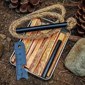 Kaeser Wilderness Supply Fatwood Fire Starting Sticks Tinder Torch Wick Ferro Rod Camping Backpacking Survival Made to Last