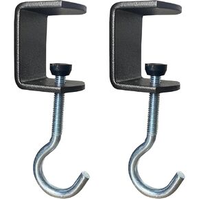 Vowcarol 2 Pcs Desk Bag Hook, Desk Hooks for Backpack, Desk Mount Bag Holder Hook Clamp-On Backpack Hanger