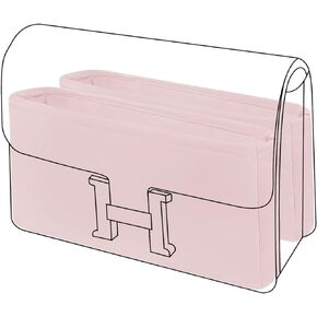 DGAZ Silk Purse Organizer Insert Fits Constance 19/New19/24/New24 bag，Silky Smooth Bag Organizer，Luxury Handbag & Tote Shaper（Black，newC19）