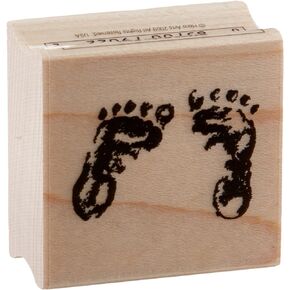 Hero Arts B1022 Wood Stamps, Baby Feet
