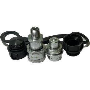 1/4" High Pressure Hydraulic Coupler/Coupling | 10k PSI | w/Dust Cap