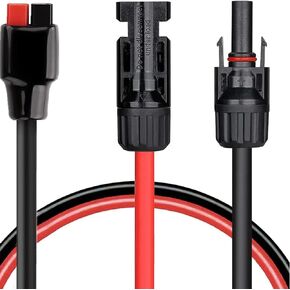 Cigarette Lighter to DC 5.5mmx2.1mm Connector Extension Cable, 12V/24V Car Charger and DC 5.5mmx2.1mm Adapter Used for Cars/Trucks to Solar Generator
