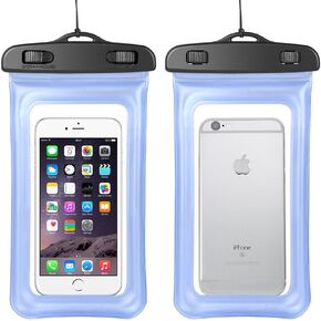 Floating Waterproof Pouch for Samsung Galaxy Note 20 Ultra S20 S21 S22 S23 Ultra S21+ S20 Plus S21 FE Note 10 Plus Lite 9 S10 Plus A53 5G, A13 5G, A52 5G, A42 5G Underwater Phone Case Dry Bag Black