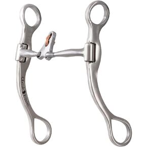 Classic Equine Performance Straight Shank Bit with Smooth Bar Floating Spade, 7-inch