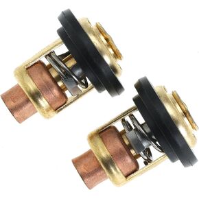 75692Q2 Thermostat Kit Compatible with Mercury Mariner Marine 143F 143 Degree 135-150HP 175 200 HP for GLM 13340 Replaces 75692T, 2 PCS