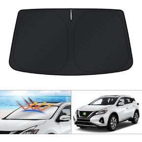 KUST Custom Fit Windshield Sun Shade for Nissan Murano Accessories 2015-2024 Sunshade Sun Visor Protector Foldable Blocks UV Rays Keep Your Car Cooler