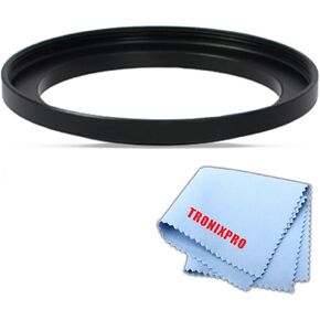 43-52MM Stepr Ring (Turns 52mm into 43mm) for Fuji, Samsung, Leica, Panasonic, Kodak & More Cameras & Camcorders + Microfiber Cleaning Cloth