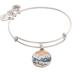 Alex and Ani AA738423RS,Custom Charm, Myrtle Beach Expandable Bangle Bracelet,Rafaelian Silver,Multi, Bracelet