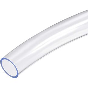 uxcell PVC Clear Vinyl Tubing, 25mm(1") x 30mm(1 3/16") Plastic Tube Flexible Water Pipe 3.3ft