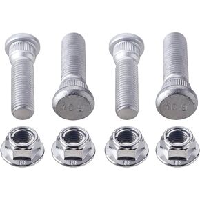 WINTOWIN Wheel Stud and Nut Kit 85-1001 Compatible with Yamaha YFB250 Timberwolf 1992-1994, YFM 250 Raptor 2008-2013, YFM125 Raptor 2011-2013