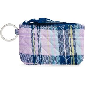 Vera Bradley Cotton Zip Id Case Wallet, Flamingo Party