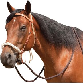 Mustang Round Braided Noseband Breaking Hackamore