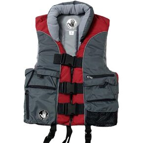 Body Glove Angler Fit Unisex Adult Life Jacket Nylon Fishing Life Jacket - Coast Guard Approved, High Mobility PFD, Lightweight Buoyancy Foam, Universal and Oversize