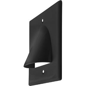 BestMounts - 12 Pack Outer Nose Behind Wall Cable Management TV Cord Hider for Wall Mounted TV - Single Gang Low Voltage Recessed Wall Plates Cable Pass Through for Wires, HDTV, HDMI