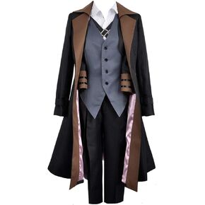 MIAOCOS Dazai Cosplay Costume Uniform Full Set Suit Fan Amine Carnivals Party Show Role Playing