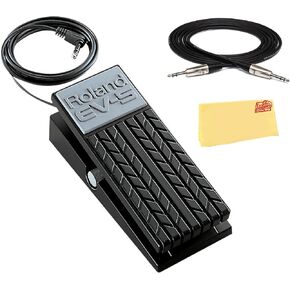 Roland EV-5 Expression Pedal Bundle with TRS Cable and Austin Bazaar Polishing Cloth