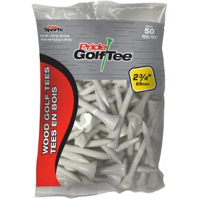 PRIDE GOLF TEE, 2-3/4 inch Deluxe Tee, 50 Count Bag