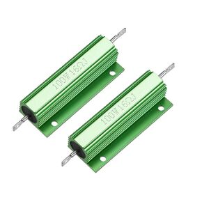 uxcell Aluminum Case Resistor 100W 16 Ohm Wirewound Green for LED Replacement Converter 100W 16RJ