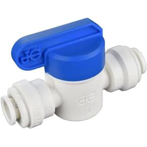 IPW Industries Inc-John Guest - Polypropylene Inline Straight Ball Valve 3/8" Quick Connect -PPSV041212W