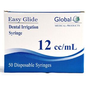 50 Pack Disposable 12cc Dental Syringe Dental Irrigation Syringe with Curved Tip, Tonsil Stone Squirt Mouthwash Cleaner