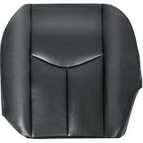 ECOTRIC Seat Cover Compatible with 2003-2006 Chevy Silverado 1500 2500 New Synthetic Leather Diver Bottom Dark Gray