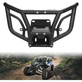 KEMIMOTO X3 Bumper Spotlight Ready Front Bumper Compatible with Can-Am Maverick X3/Max/TurboR/RR 2017-2024 OEM Replace #715002878 Heavy Duty Bumper