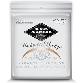 Black Diamond Strings® N600NV Nickel-Infused Nashville Bronze Medium Tension