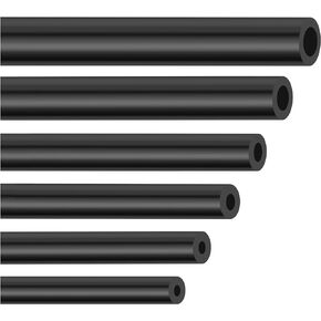 6PCS 5Ft Vacuum Hose Automotive,Silicone Vacuum Hose with ID 1/8" 5/32" 3/16" 1/4" 5/16" 3/8",130PSI Max Pressure Vacuum Line Kit Silicone Tubing Car Accessories for Air/Water