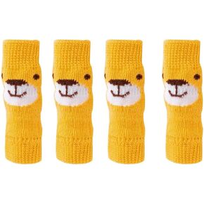 POPETPOP Dog Leg Warmers- 4pcs Cotton Socks Dog Elbow Sleeve Leg Warmer Dog Socks Pet Leg Protector Shirt Dog Home Leg Covers for Dogs Cats