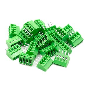 TOUHIA 2.54mm Pitch 4-Pin PCB Mount Terminal Block Connector for Arduino، تصنيف 150V 6A - حزمة من 20 in Kuwait