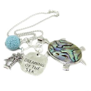 Sea Turtle Car Accessories, Rear View Mirror Charm, Beach Keychain for Women, Valentines Day Gifts for Her
