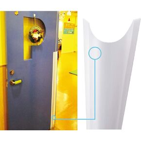 AILUOQI 2 Pack Door Jam Shield Finger Pinch Guard for Baby Proofing, Kids, Hinge Cover Pinch Guard for 90 & 180 Degree Doors Frame & Baby Gate. 47.2" H, 6.7" W