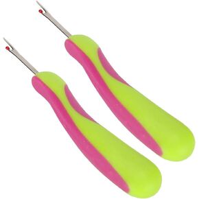 Evonecy 2PCS Seam Cutter, Ergonomically Designed Stitch Unpicker, Thread Cutter Ergonomic Seam Ripper Sewing Thread Remover Tools for Sewing Thread