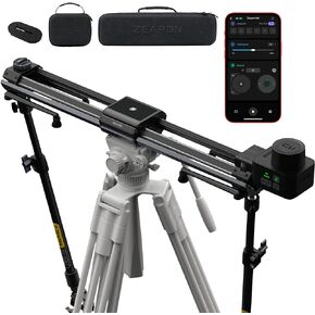 Zeapon Micro 3 E1000 Extend Distance Motorized Camera Slider,42'' Travel Distance,DSLR Slider, Motor Quick Switch, 10-26Lbs Payload and Sliding Speed Adjustable in Manual, Carrying Case Included in Kuwait