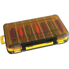 Gigicloud Plastic Fishing Tackle Accessory Box Fishing Lure Box Case 12 14 Room Double Sided Fishing Lure Bait Hooks Storage Box Case Container For Fishing Bait Plastic Storage Box
