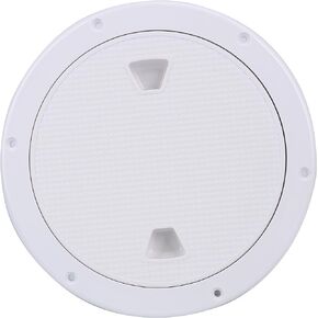 Amarine Made External Dia: 9.84" /250mm Boat Round Non Slip Inspection Hatch,Opening Dia: 7" /180mm