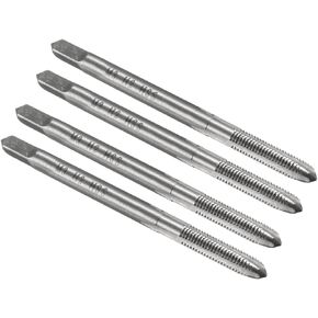 uxcell 4pcs Metric Thread Taps M6 x 1 H2 High Speed Steel Straight Flutes Machine Screw Taps Threading Tapping Repair Tools