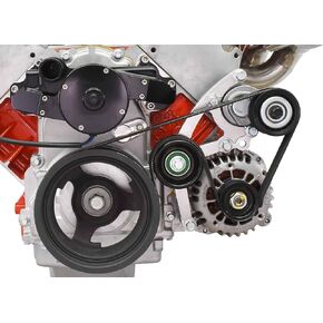 ICT Billet LS Truck Low Mount Alternator Bracket for Electric Water Pump with Tensioner Compatible with Truck / LS3 L99 Camaro SS 4.8L 5.3L 6.0L 6.2L LSX LQ4 LQ9 L33 551667EWP-3