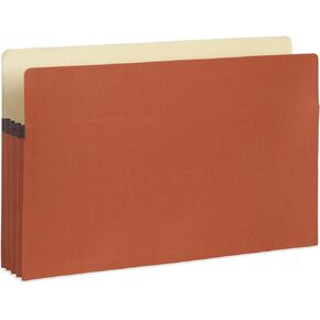 Blue Summit Expanding File Pockets, Legal Size, 3.25" Expansion, Redrope – 10 Folders