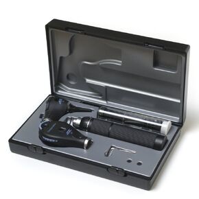 ADC 5410X Diagnostix Portable Diagnostic Set with Standard Otoscope and Coax Ophthalmoscope, Xenon Lamps, Hard Case, Black, 3.5V