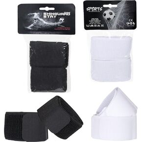 4Pcs Soccer Shin Guard Straps, Anti Slip Football Legging Adjustable Shin Fixed Straps Lightweight Ankle Guards Shin Guard Holders for Sports Kicking Ball Running Cycling for Children Youth Adults