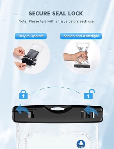 Waterproof Phone Pouch, 2 Pack Waterproof Case Underwater Cellphone Dry Bag, Compatible with iPhone13 12 Pro Max SE 11 Pro Max XS XR 8 7 Galaxy S20 S10 Google up to 7.0", with Lanyard for Swim Travel in Saudi Arabia