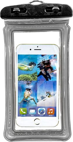 حافظة هاتف عالمية مقاومة للماء متوافقة مع iPhone 15 14 13 12 11 Pro Max Mini Plus، 8 7 6 SE Plus، Galaxy S24 S23 S22 S21 S20، Note 20، Pixel، أي هاتف يصل إلى 7 بوصات (أرجواني) in Kuwait