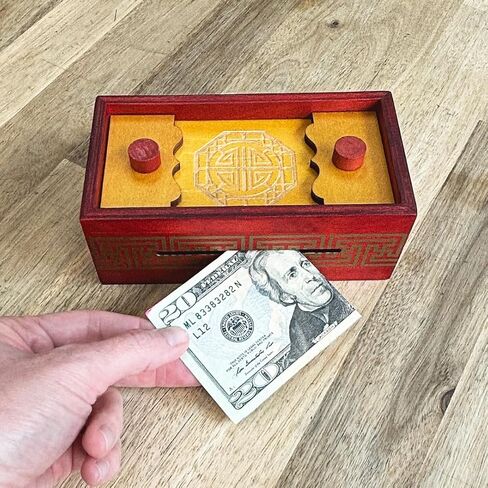 Project Genius Inc. Viking Sea Chest – Gift Box Puzzle, Brain Teaser Box That Holds Gift Cards, Money, Artfully Crafted Wooden Puzzle, Secret Box, Gift Box, Puzzle Box in Saudi Arabia