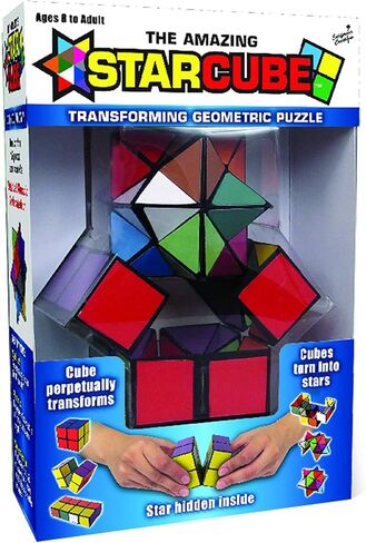 California Creations The Amazing Star Cube: 2 Piece Transforming Geometric Puzzle - Solve The Cube To Find The Hidden Star in Saudi Arabia