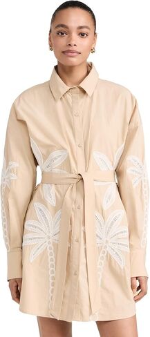 فستان قميص نسائي من Hemant and Nandita مع حزام ربط وحزام منزلق in Kuwait