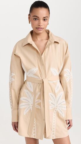 فستان قميص نسائي من Hemant and Nandita مع حزام ربط وحزام منزلق in Kuwait