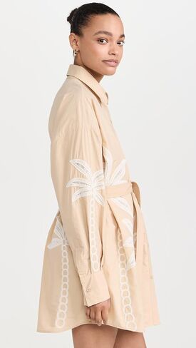 فستان قميص نسائي من Hemant and Nandita مع حزام ربط وحزام منزلق in Kuwait